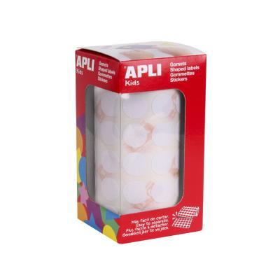 ROLLO GOMETS REDONDOS 15MM BLANCO (11904)