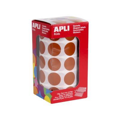 ROLLO GOMETS REDONDOS 20MM MARRÓN