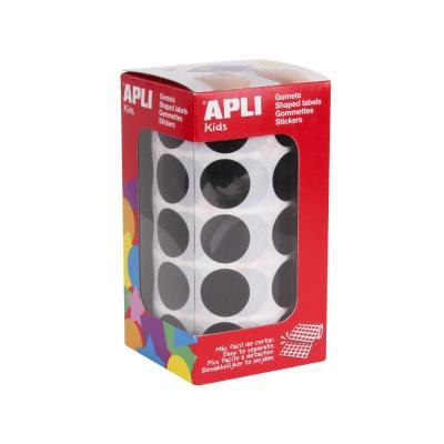 ROLLO GOMETS REDONDOS 20MM NEGRO (11492)