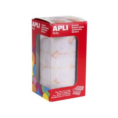 ROLLO GOMETS REDONDOS 20MM BLANCO (11905)