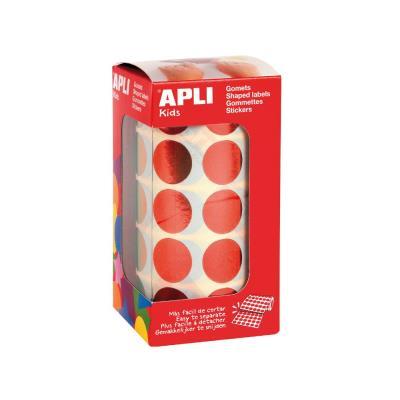 ROLLO GOMETS REDONDOS 20MM ROJO METALIZADO