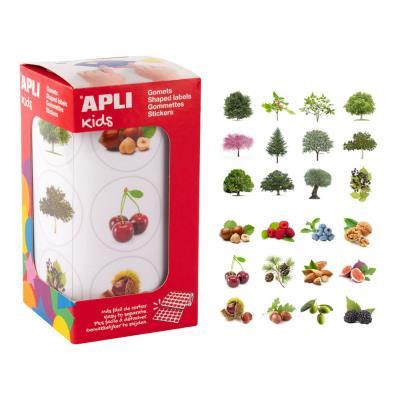 ROLLO GOMETS REDONDOS ARBOLES / FRUTOS 33MM (20025)