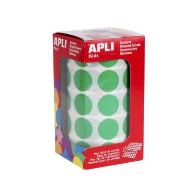 ROLLO GOMETS REDONDOS 20MM VERDE