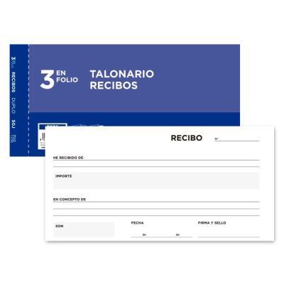 TALONARIO LIDERPAPEL RECIBOS DUPLICADO Fº SIN MATRIZ (18441)