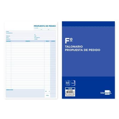 TALONARIO PEDIDO Fº TRIPLE LIDERPAPEL T325 (12428)