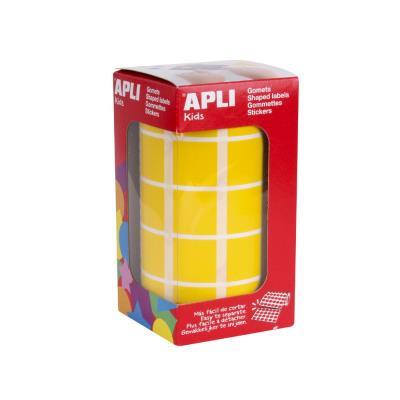 ROLLO GOMETS CUADRADO GRANDE 20MM AMARILLO