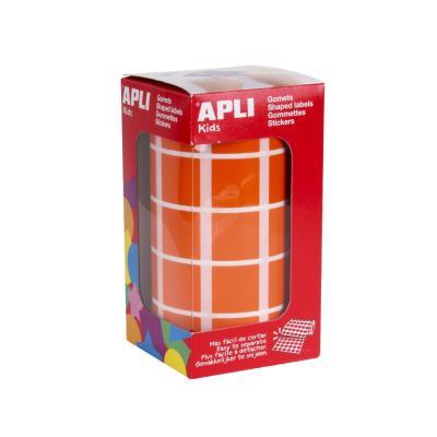 ROLLO GOMETS CUADRADO GRANDE 20MM NARANJA