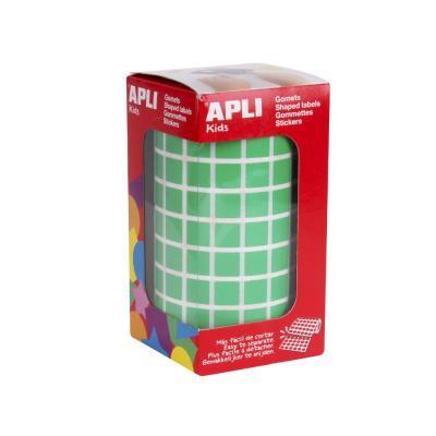 ROLLO GOMETS CUADRADOS 10MM VERDE