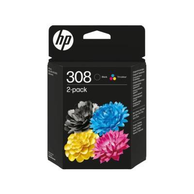 HP 308PACK CARTUCHO ORIGINAL NEGRO Y COLOR - 6L6S6UE - 160 PAG Y 120 PAG