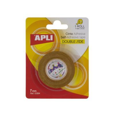 CINTA DOBLE CARA 7MM X 10M ESPECIAL GOMA EVA APLI (13384)