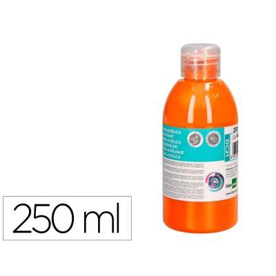 PINTURA ACRILICA LIDERPAPEL BOTE DE 250 ML NARANJA . DC21