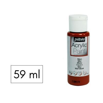 PINTURA ACRILICA 59ML MATE MARRON CASTAÑA PEBEO