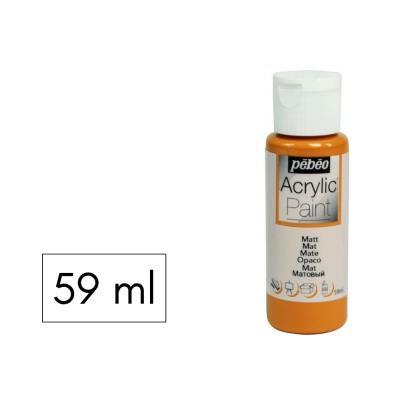 PINTURA ACRILICA 59ML MATE CARAMELO PEBEO