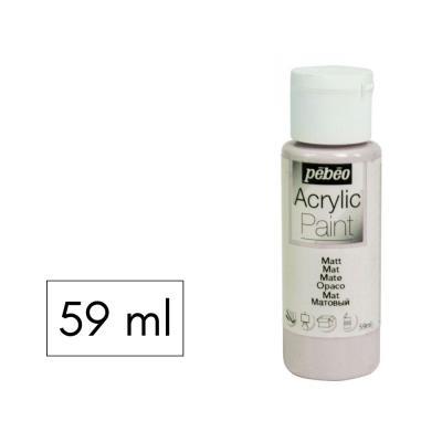 PINTURA ACRILICA 59ML MATE GRIS CENIZA PEBEO