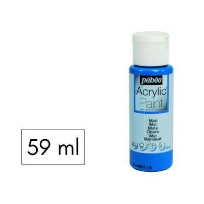 PINTURA ACRILICA 59ML MATE AZUL CARIBE PEBEO