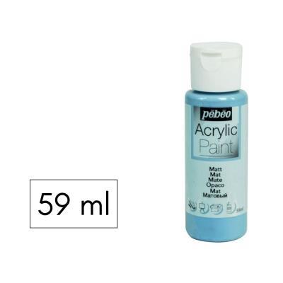 PINTURA ACRILICA 59ML MATE AZUL GRIS PEBEO