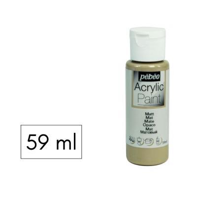 PINTURA ACRILICA 59ML MATE GRIS TORTOLA PEBEO