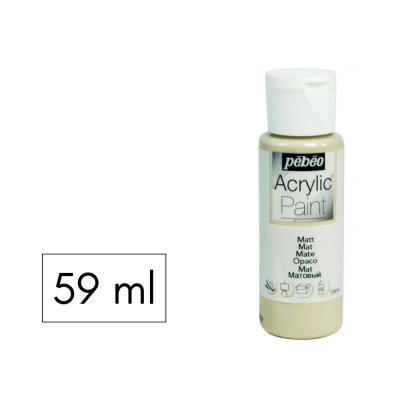 PINTURA ACRILICA 59ML MATE GRIS SUAVE PEBEO