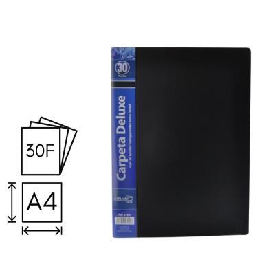 CARPETA O. BOX FLEXIBLE 30 FUNDAS A4 NEGRO (3169)