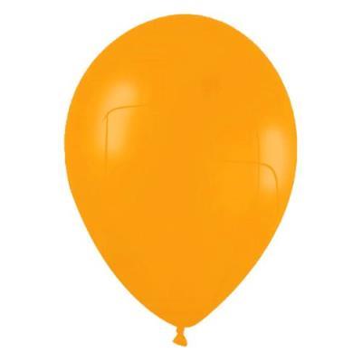 BOLSA 100 GLOBOS 25 CM COLOR NARANJA 100 % LATEX 10G GLOBEST (50056)