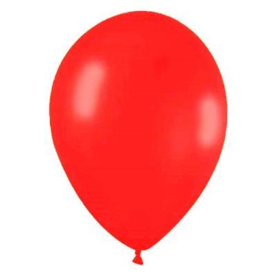 BOLSA 100 GLOBOS 25 CM ROJO 100% LATEX 10G GLOBEST (50060)