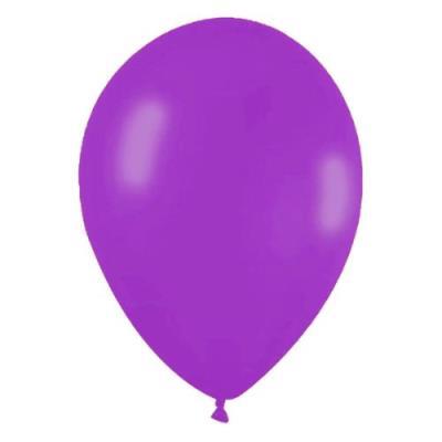 BOLSA 100 GLOBOS 25 CM COLOR LILA 100% LATEX 10G GLOBEST (50071)