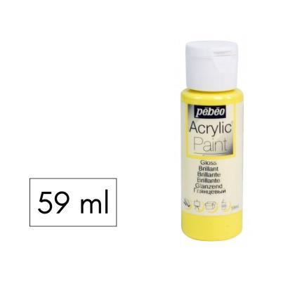 PINTURA ACRILICA 59ML BRILL.AMARILLO VIVO PEBEO