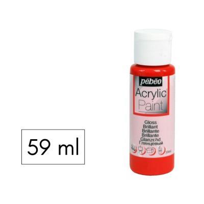 PINTURA ACRILICA 59ML BRILL. ROJO PEBEO