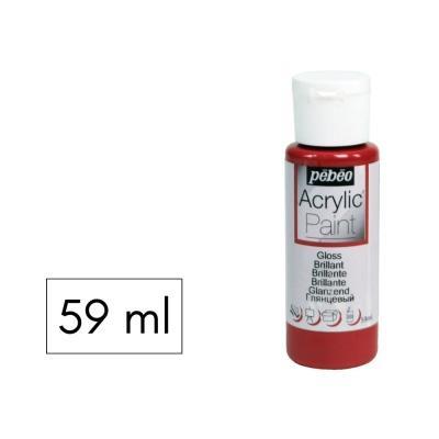 PINTURA ACRILICA 59ML BRILL. ROJO BURDEOS PEBEO