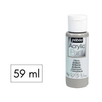 PINTURA ACRILICA 59ML BRILL.GRIS ACERO PEBEO
