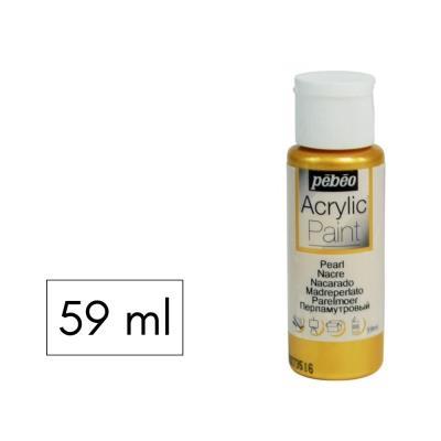 PINTURA ACRILICA 59ML  NACARADO ORO PEBEO