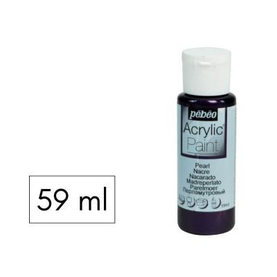PINTURA ACRILICA 59ML NACARADO VIOLETA PEBEO
