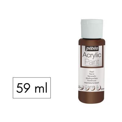 PINTURA ACRILICA 59ML NACARADO CHOCOLATE PEBEO