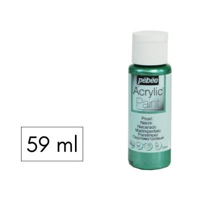 PINTURA ACRILICA 59ML NACARADO VERDE PEBEO