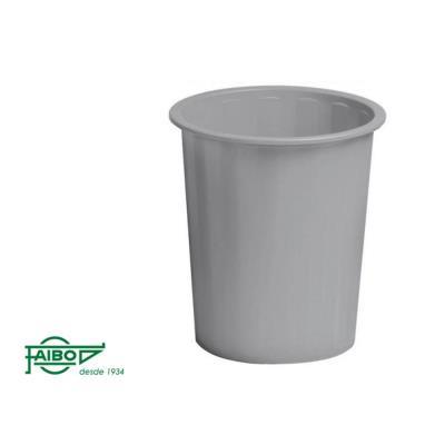 PAPELERA FAIBO COMPACTA 31X28 CM. GRIS  (305GR)