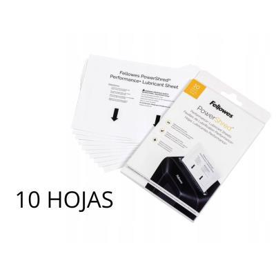 HOJAS  LUBRICANTES CON ACEITE VEGETAL (10 UD)  FELLOWES