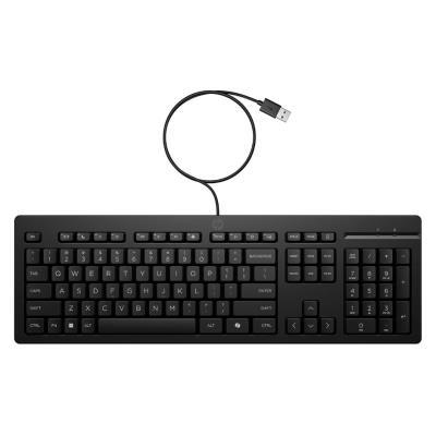 TECLADO CON CABLE HP 125 NEGRO - 266C9AA