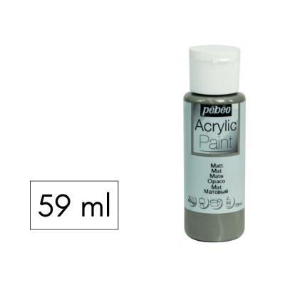 PINTURA ACRILICA 59ML MATE GRIS  PEBEO