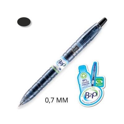BOLÍGRAFO RETRACTIL PILOT B2P BEGREEN 0.7 MM. NEGRO (NB2P7N)