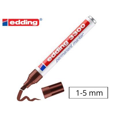 ROTULADOR PERMANENTE EDDING 3300 P. BISELADA MARRON (103300-07)