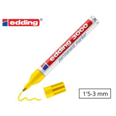 ROTULADOR PERMANENTE P. CÓNICA FINA 3000 AMARILLO EDDING (103000-05)