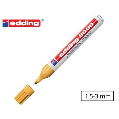 ROTULADOR PERMANENTE  P. CONICA FINA 3000 OCRE EDDING  (103000-13)