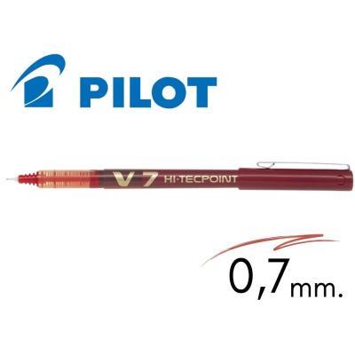 BOLIGRAFO PILOT V-7 TINTA LÍQUIDA ROJO (NV7R)
