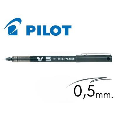 BOLIGRAFO PILOT V-5 TINTA LÍQUIDA NEGRO (NV5N)