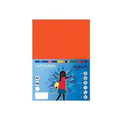 CARTULINA A3 180 GRS. 50 HOJAS NARANJA FABRISA (16566)