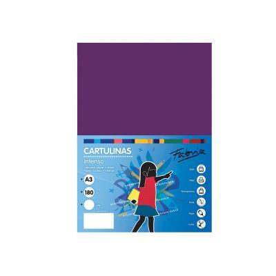 CARTULINA A3 180 GRS. 50 HOJAS MORADO FABRISA (16575)