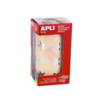 ROLLO GOMETS ESTRELLAS 20 MM PLATA