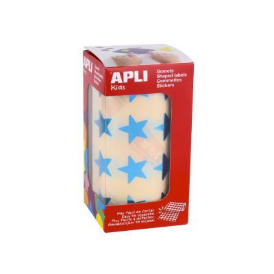 ROLLO GOMETS ESTRELLAS 20 MM AZUL METALIZADO