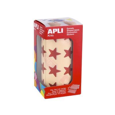 ROLLO GOMETS ESTRELLAS 20 MM ROJO METALIZADO