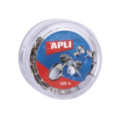 CHINCHETAS NIQUELADAS 100U APLI (11726)